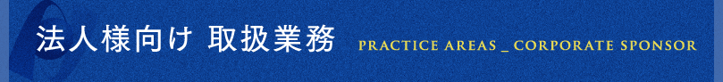 法人様向け取扱業務
